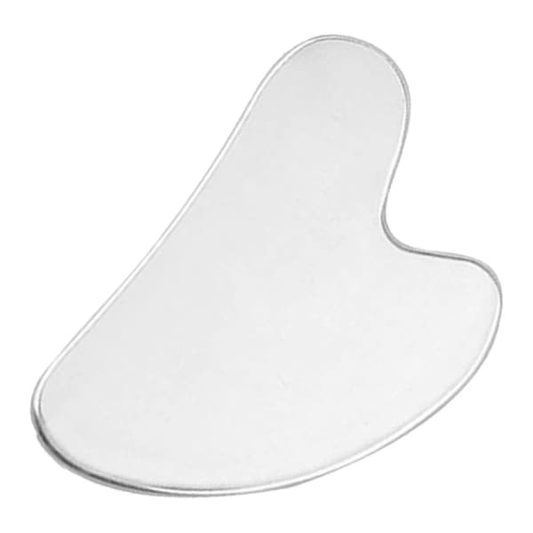 Gua Sha Brett for Kropp og Ansikt Rustfritt Stål Hjerteformet Skrapeplate Massasjeverktøy