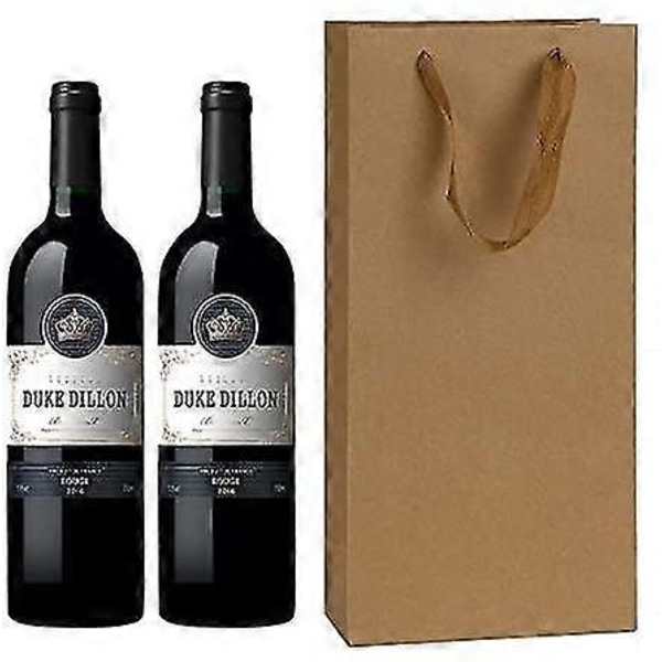 10 Stycken Flaskpåsar För 1 Flaska Presentpåsar För Vin Med Handtag 11 * 9 * 35 Cm