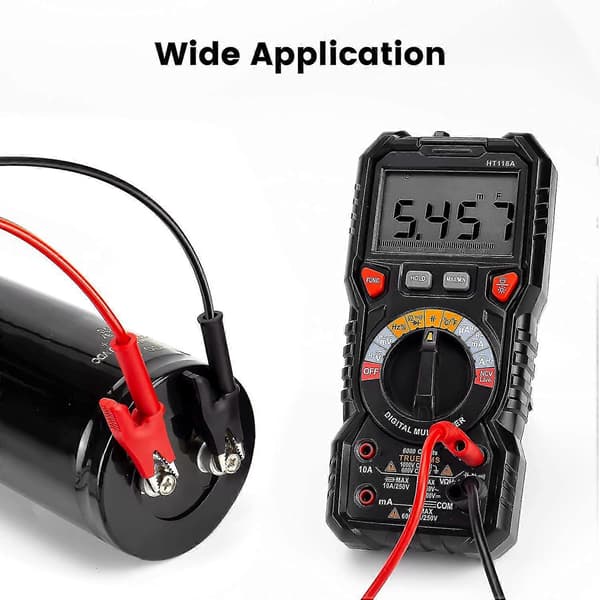 5 stk. 4 mm Multimeter Bananstik til Krokodilleklemmer Testledning