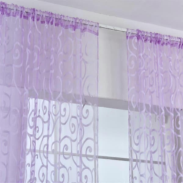 79x40inch Flokk Gardiner Vindusbehandling Rom Gardiner Panel Kapper