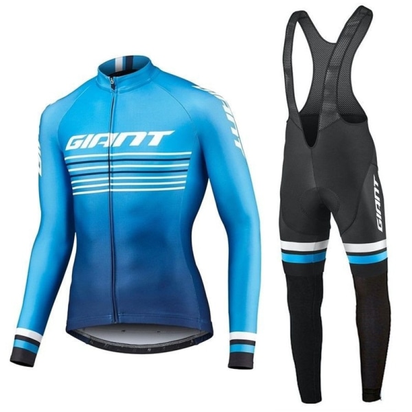 2023 GIANT cykeltrøjesæt efterår langærmet Ropa Ciclismo Cykeltøj til mænd Cykeltøj MTB landevejscykeldragt Maillot Gray XL