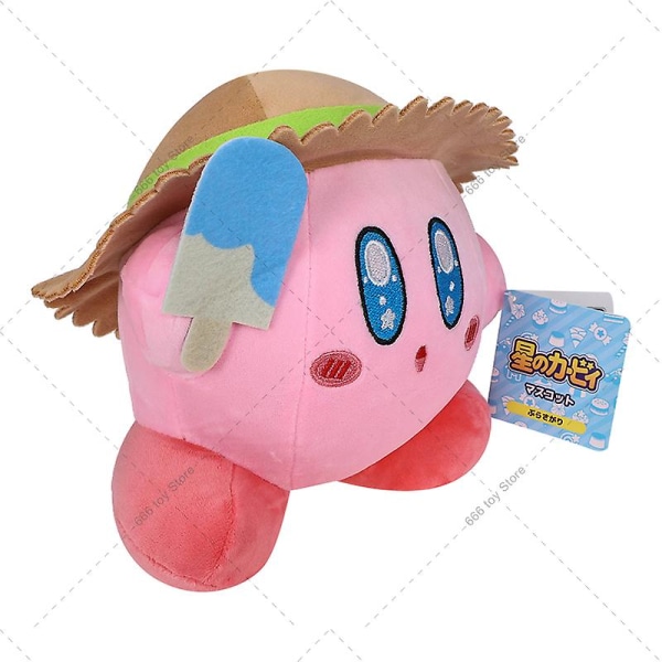 Anime 30:e stjärna Kirby Bröd Vattenmelon Kirby Fyllda Peluche Plysch högkvalitativa leksaker Jul Födelsedag Bra present till barn D