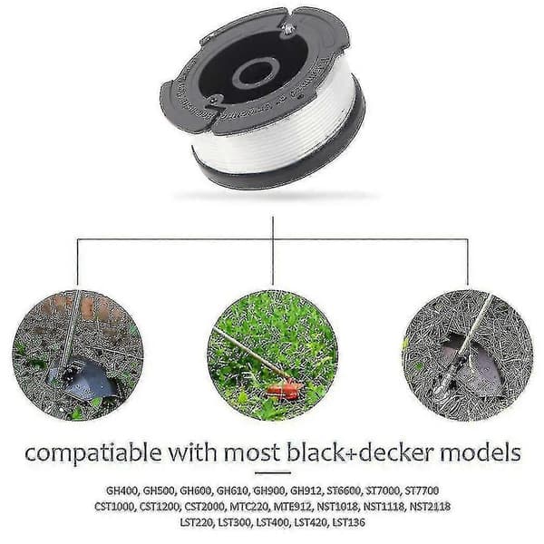 Black+decker A6481 Spolspole + 6-pack Tråd Kompatibel med Reflex Strimmer