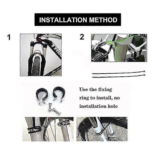 Cykel Front Bagagebærer, Aluminium Legering Bagage Touring Bagagebærer 15 kg Kapacitet Mountain Road Bike P-B8
