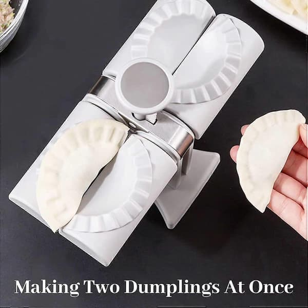 Dumpling Maskine Dobbelt Hoved Automatisk Dumpling Maker Form, Automatisk Dumpling Værktøj Egnet til Hjemmet, Easy-tool