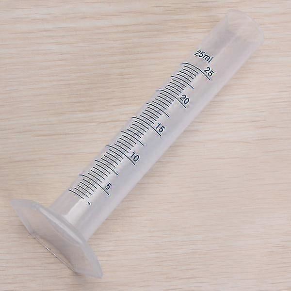 25 ml Transparent Gradueret Måleglas i Plast