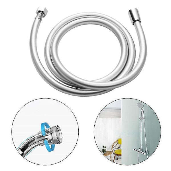 Joustava suihkuletku, erittäin pitkä, ruosteenkestävä PVC -käsiletku, sopii 1/2'' kierteeseen