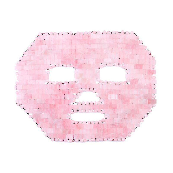 Tflycq Pink Crystal Eye Mask Håndlavet øjengardin Crystal Sovemaske Rose Quartz Cold Therapy Facial Massager Naturlig Jade Mask pink face mask