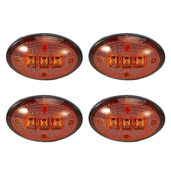 5,8 cm 12V DC Lokasuojan Sivuvilkut Vedenpitävät Sopivat Ford F-sarjaan 1999–2010 (4 kpl Amber L)