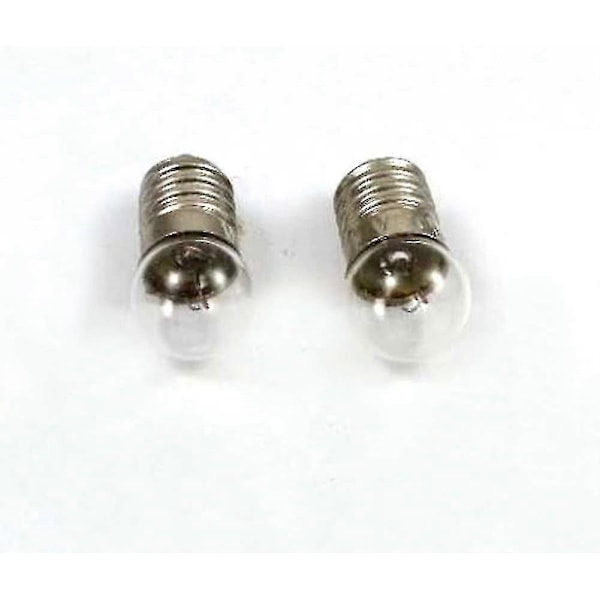 Pakke med 10 Mini Pærer E10 Skruefatning Til Lommelygte, 2.5v 0.3a
