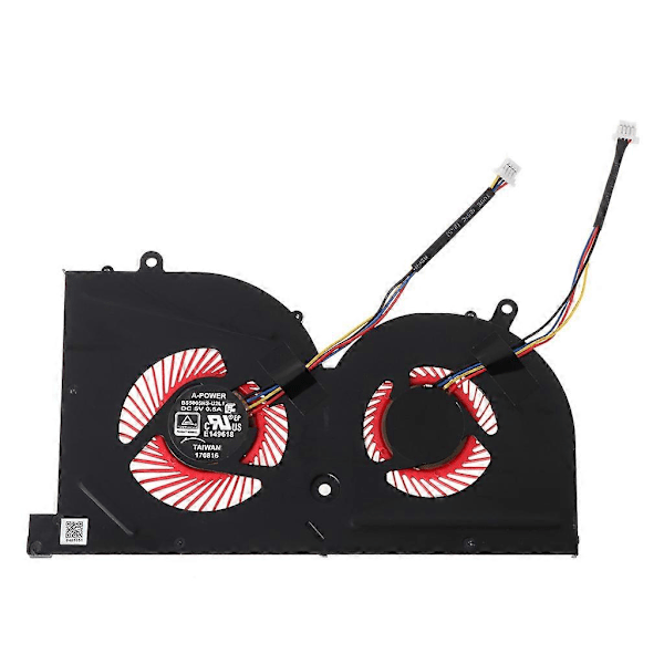 5V 0.5A Laptop Køleventilator Til MSI GS63VR GS63 GS73 GS73VR MS-17B1 Pro CPU BS5005HS-U2F1 CPU BS5005HS-U2L1 Ventilatorer Sort