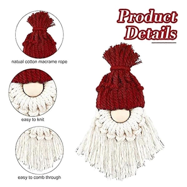 6 Set Diy Joulupukki Setti Diy Joulupukki Joulukuusen Koristeluun Joulukuusen Ripustettavat Tontut Joulupukki Tonttu Joulu