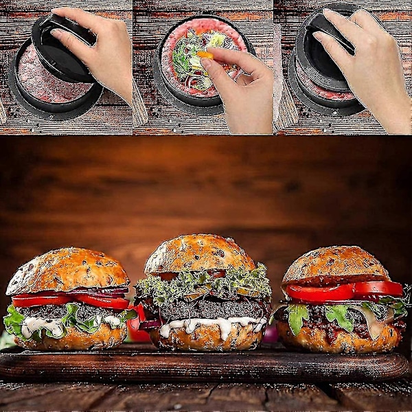 Hamburgarepress Hamburgare Matlagning Hamburgarepress 3 I 1 Non-stick Hamburgarepress