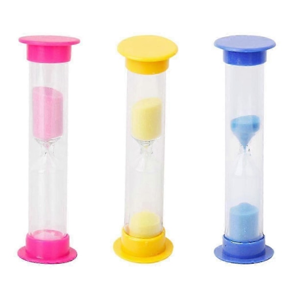 8x Mini Timeglas Sandglas 1 Minut Sandur Blå