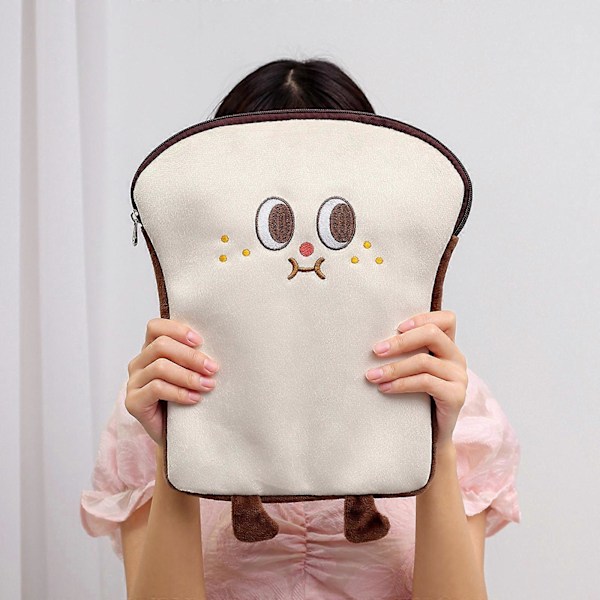 Sød Toast Laptop Tablet Taske Dame Notebook Taske til 10.2 10.5 11 tommer Laptop Notebook Opbevaringstaske Gul