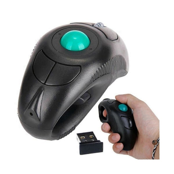 2.4G Trådløs Luftmus Ergonomisk Trackball Håndholdt Finger USB Mus USB Optisk Trackball Mus