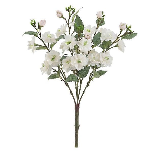Simulerte blomster 5 grener og bunter med roser