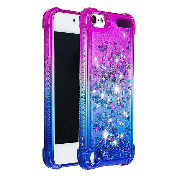 Gradient Glitter Pulver Flytende Sand TPU-deksel for iPod Touch (2019)/Touch 6/Touch 5