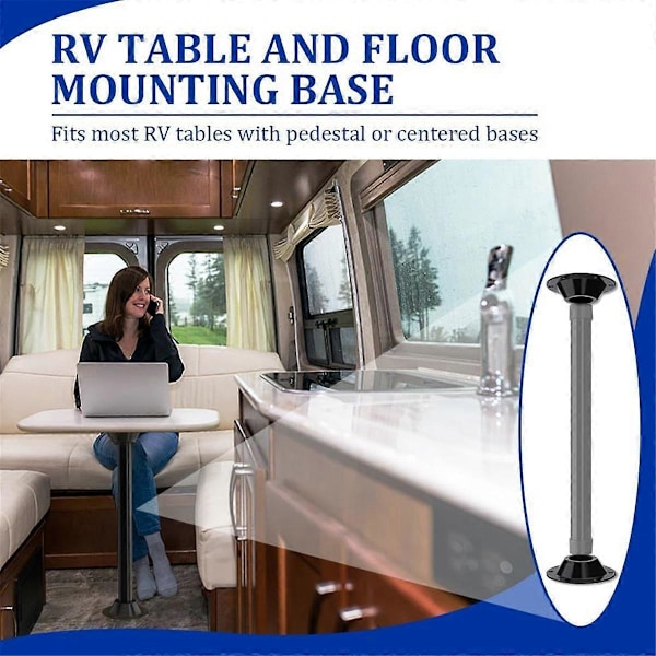 2-pack RV Bordsfäste, RV Piedestal Bordsfäste Fläns, Bordsbensfäste Infällt, Bordsgolvfäste