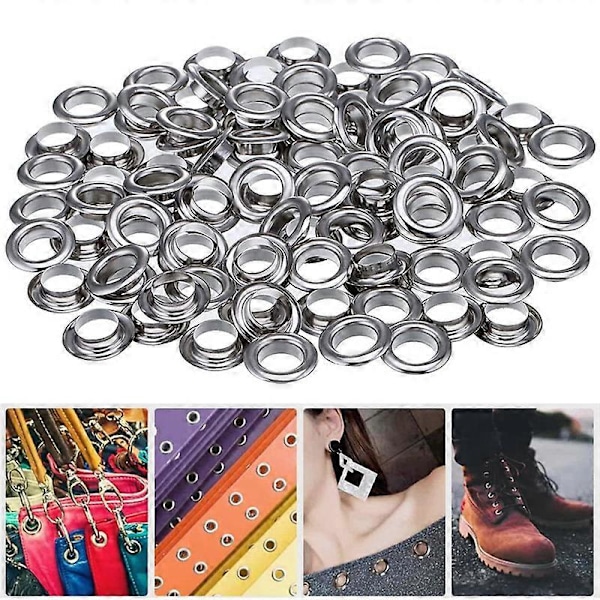 12mm Öljettverktygssats, 100 Set Öljetter Öglor Stanssats, Presenningsreparationssats, för Tyg Gardin