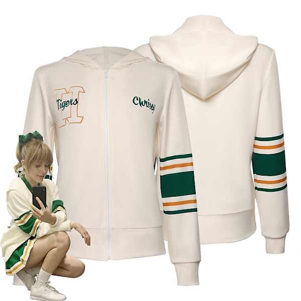 Aikuiset Lapset Lapset Vieraat Cos Asiat Chrissy Cosplay -asu Hawkinsin lukion univormu takki takki Halloween karnevaalipuku male XL