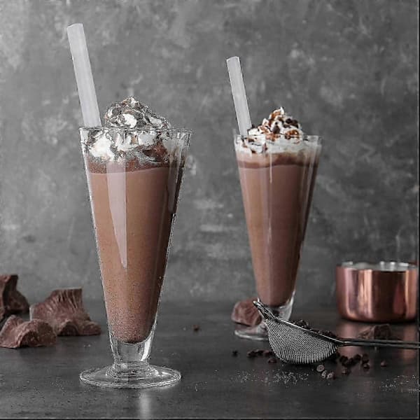 300 st Smoothie Jumbo Sugrör Klar Plast Dricksugrör För Milkshake Bubble Tea Jumbo Sugrör Fru
