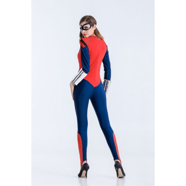 Ny Halloween-kostyme Spider-Man Supergirl Jumpsuit Marvel Hero Anime Captain America Stage-antrekk style 1 L