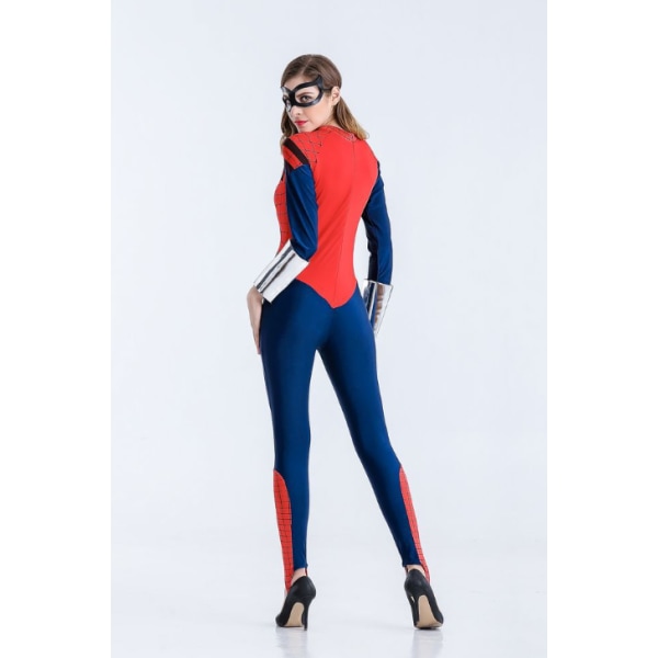 Ny Halloween-kostyme Spider-Man Supergirl Jumpsuit Marvel Hero Anime Captain America Stage-antrekk style 3 L