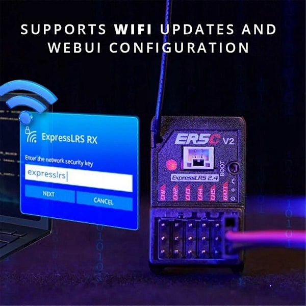 Radiomaster ER3Ci 3CH RX Vastaanotin 2.4GHz ELRS PWM Vastaanotin