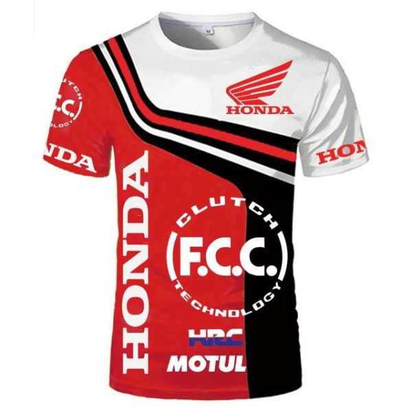 Honda T-shirt herr Motorcykel Racing kortärmad träningsoverall style 6 6XL