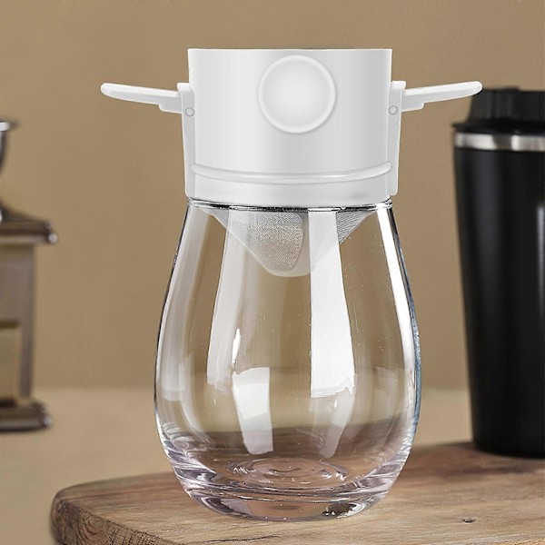 1 stk. Bærbar Sammenklappelig Kaffefilter Rustfrit Stål Let At Vaske Genanvendelig Kaffetragt Gratis Filterpapir Håndbryg Kop Kaffe Husholdningsapparater