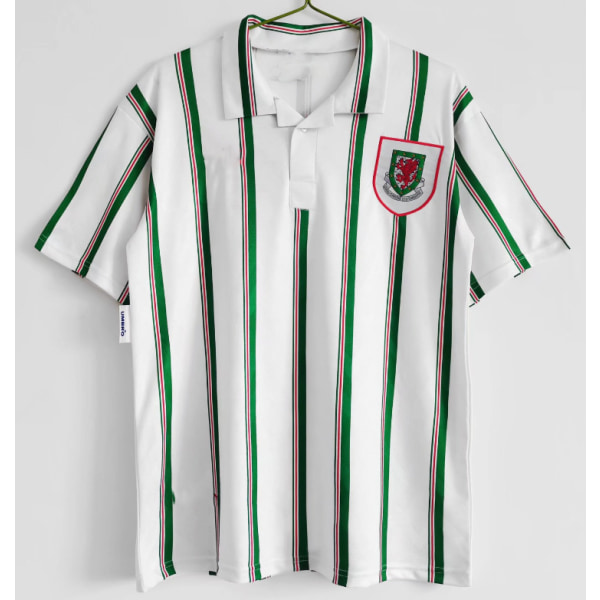 93-95 säsong borta Wales retro jersey tränings T-shirt Evra NO.3 L