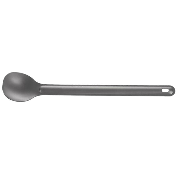 1 stk. titaniumske 21,5 cm x 3,9 cm campingske udendørs service langskaftet titaniumske