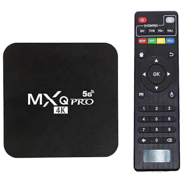 Kompatibel med Android TV-boks, 4K HDR Streaming Player, 4GB RAM 32GB ROM Allwinner H3 -core TV-boks