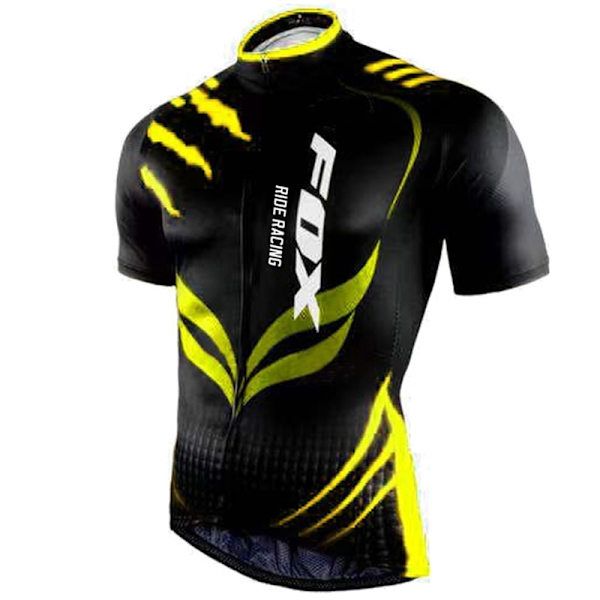 Maillot Cyclisme 2023 Oranssi Pyöräilypaita Set Miesten FOX RIDE RACING Polkupyöräily Lyhythihaiset Vaatteet Mtb Pyöräilyasut Vaatteet 19 XS
