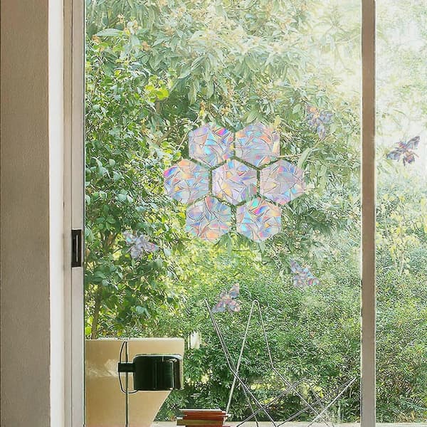 Regnbue Prism Vindusdekaler Elektrostatisk Paste Glass Pvc Lim