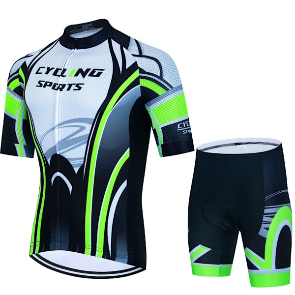 CYKLOPEDIA Sports Set Herr Cykelkläder 2023 Cykel Haklapp Blus Cykel Kläder Man Sommar Byxor Gel Shorts Mtb Tricuta Teams Beige Asian size - L