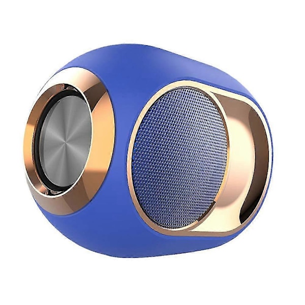 Nya Modeller Bluetooth 5.0 Subwoofer Stereo Hi-fi Tws Trådlös Bluetooth Högtalare Stöd För U Disk (blå)