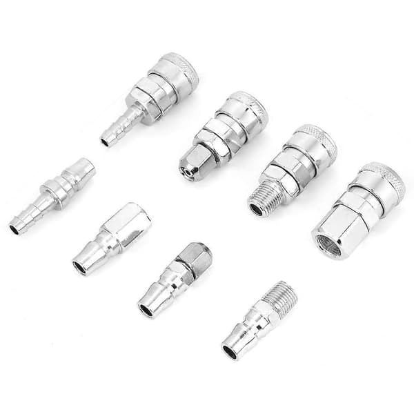3/8 tommer Pneumatiske Hurtigkoblinger Socket Connector Sæt til Luftkompressor Slange 8 Stykker
