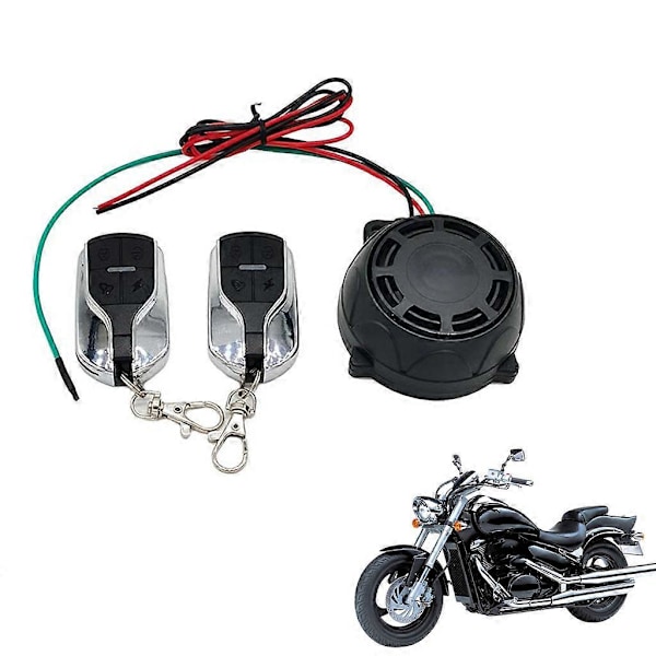 Motorcykel Scooter Alarm Sikkerhedssystem med 12V Dobbelt Fjernbetjening