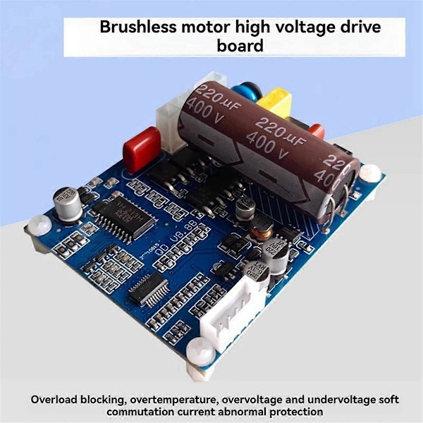 Borstlös Motordrivstyrkort Högspänningsdrivmodul med Övertemperatur/Överbelastning/Överspänning