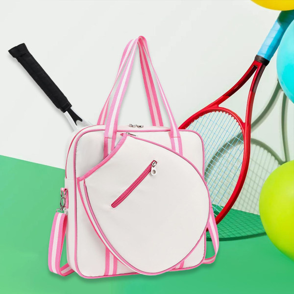 multifunktionell mode tennis axelväska sport handväska Pink