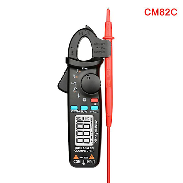 Bærbar håndholdt AC/DC strømtang multimeter digitalt display spenningstest CM82