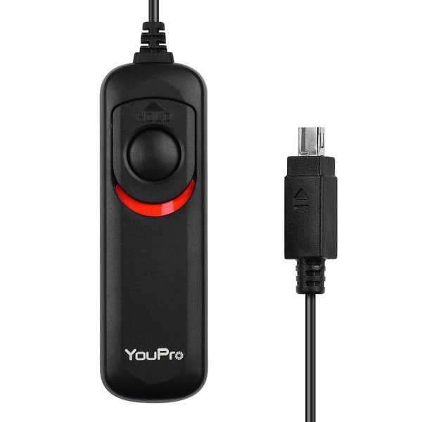 YouPro DC2 Type Utløserkabel Timer Fjernkontroll 1.2m/3.9ft Erstatning for Nikon D7700 D7