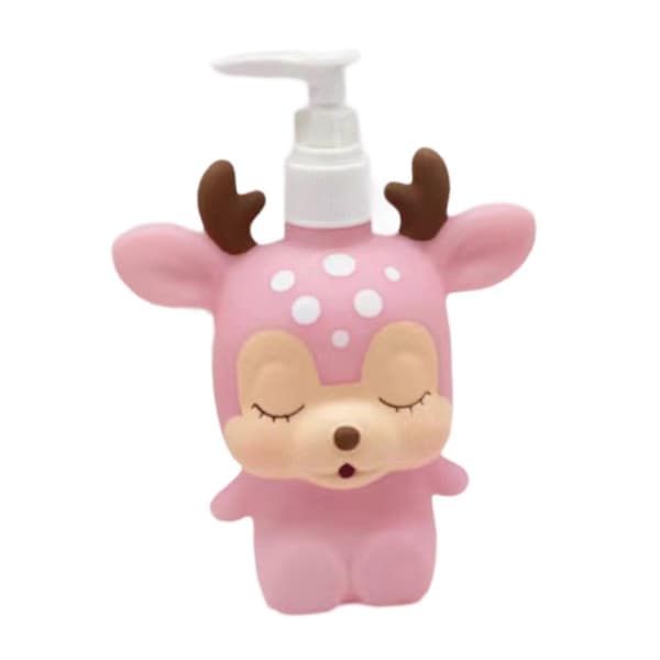Pumpe Håndsåpedispenser Morsom Såpedispenser for Voksen Baderom Student Pink Deer