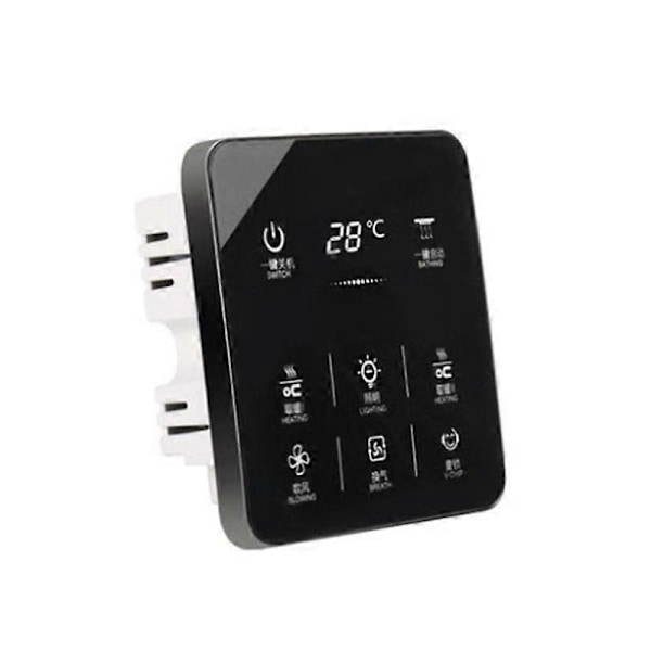 Älykäs kosketusnäyttö Yuba Switch 8 Gang Kylpyhuone Vedenpitävä Pölytiivis Paneeli