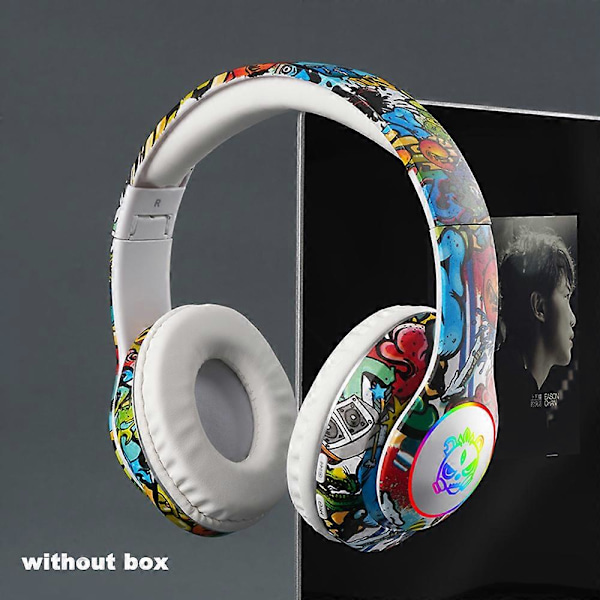 Lasten Bluetooth-kuulokkeet Langattomat kuulokkeet Bluetooth-nappikuulokkeet Musiikkipelikuulokkeet Kokoontaitettavat Salamavalokuulokkeet Lahja