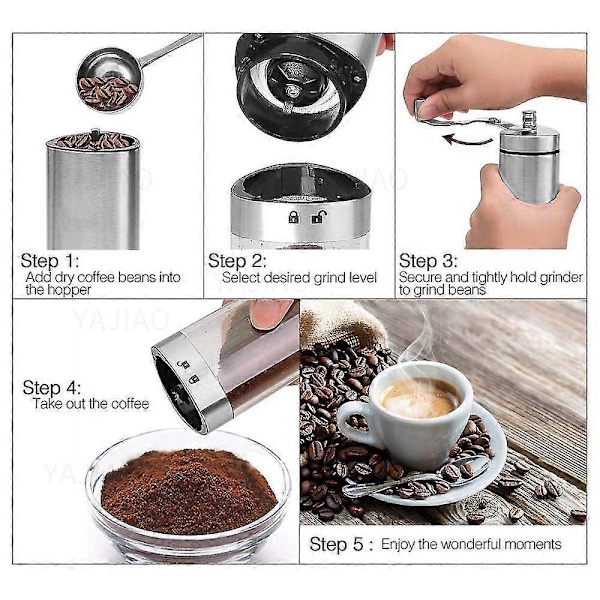 Håndsving Kaffekværn Sammenklappelig Kaffebønnekværn