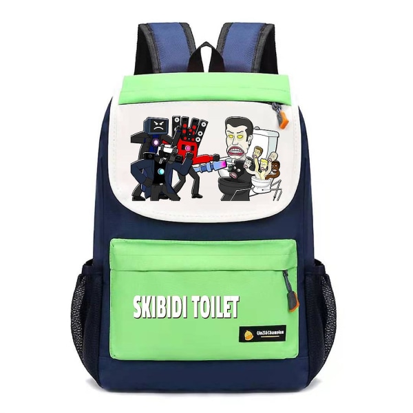 Skibidi Toilet Børnerygsæk Hot Game Store Skoletasker Til Drenge Piger Skoletaske Rygsæk Rullesæk Skoleartikler Taske Gave CSR49 Size 26x11x34cm