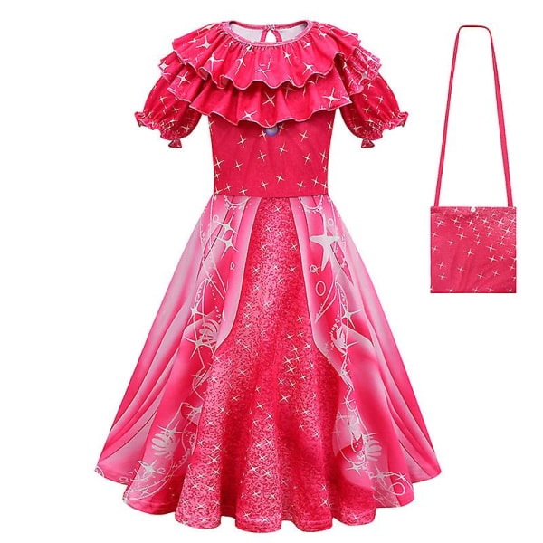 Jenter Askepottkjole Happy Purim Jenter Bursdagsfest Klær Halloween Cosplay Ariel Barn Prinsesse Dress Up Kostyme 3-10 år 997 rose-cloak 100 (3-4T)